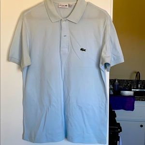 Lacost classic fit polo ! Baby blue size M